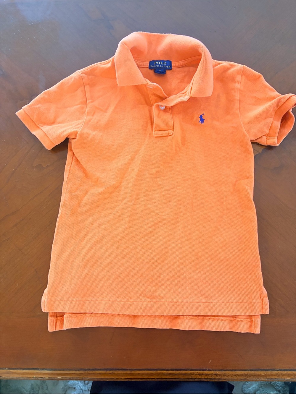 Polo by Ralph Lauren Boys' Orange Polo with Blue Pony